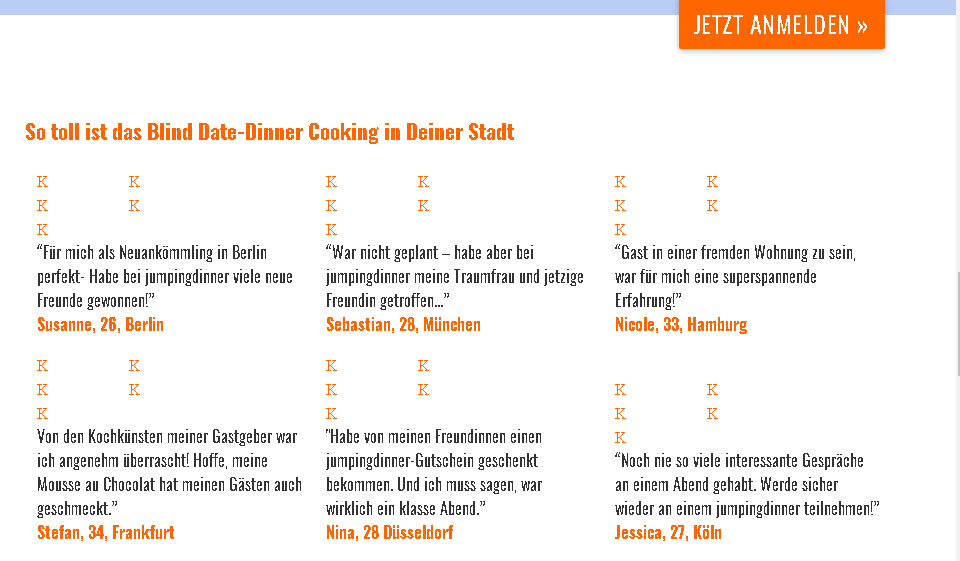 Jumping Dinner im Test