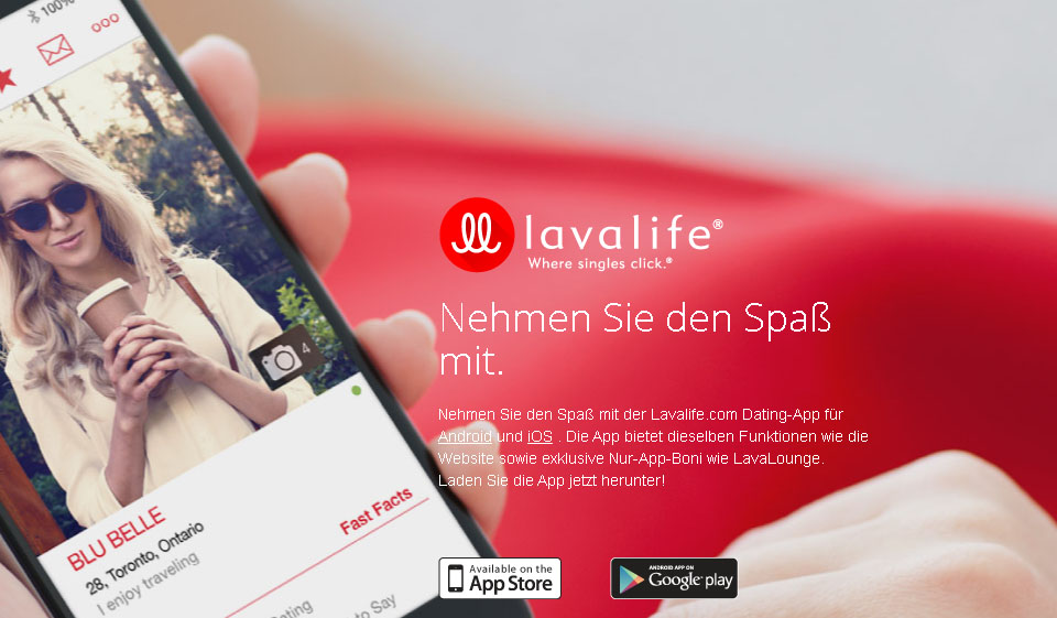 Lavalife Registrierung und Anmeldung bei der Plattform