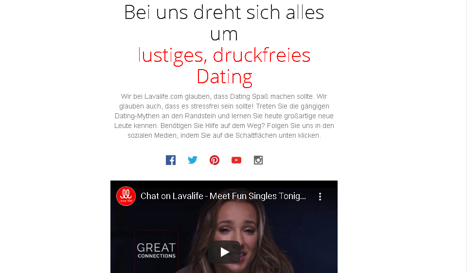 Lavalife Wie sieht ein Profil aus?