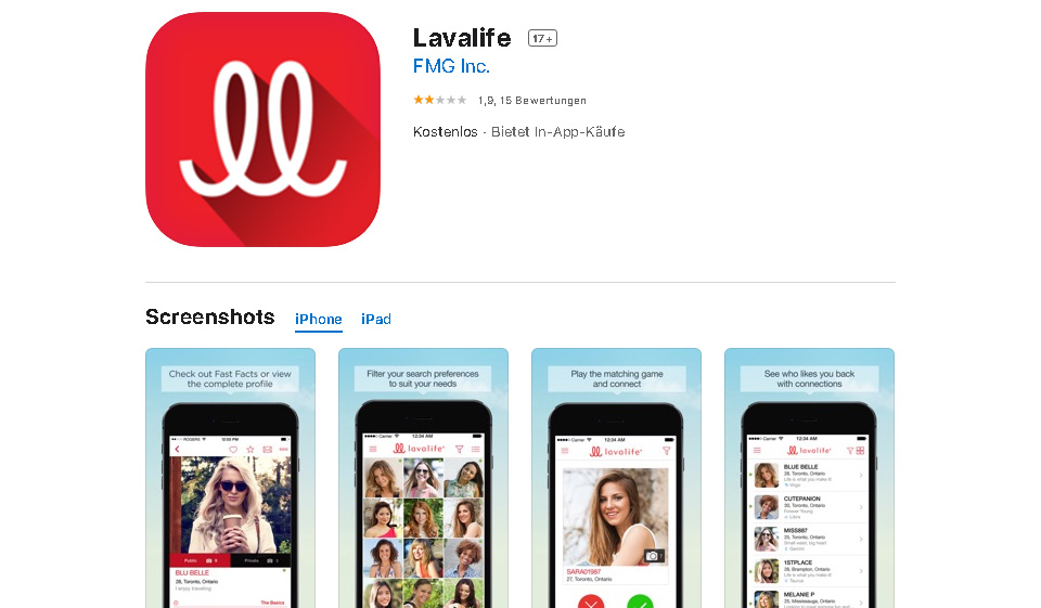 Ist Lavalife legitim oder Betrugsservice?