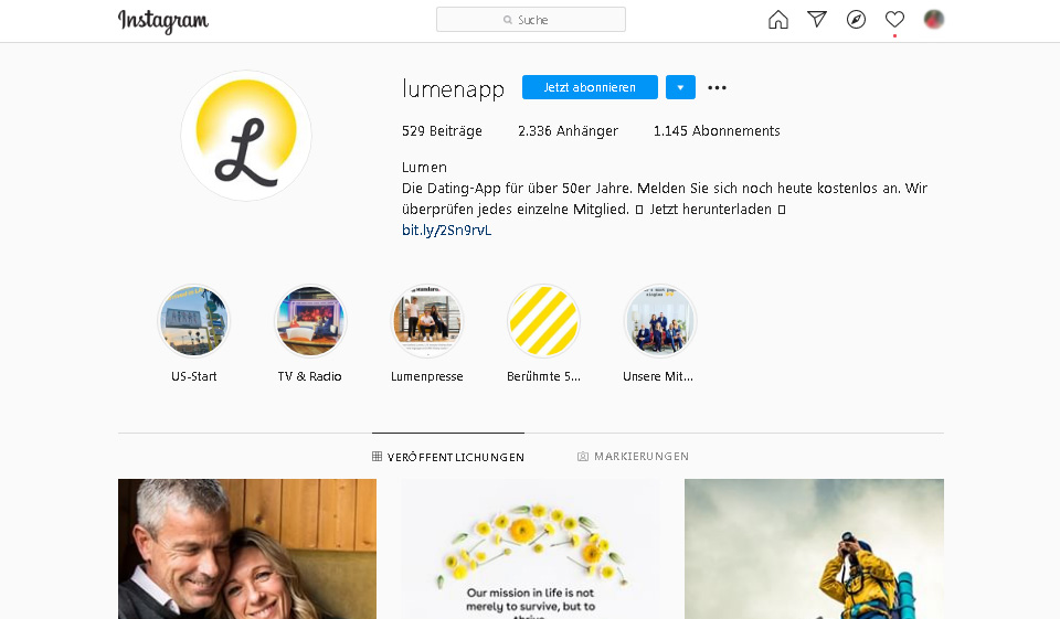 Lumen dating im Test