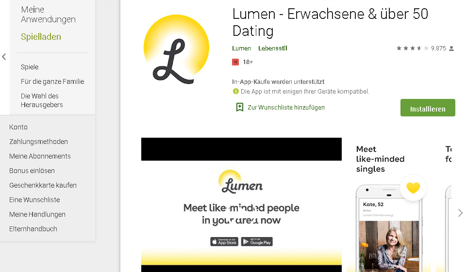Lumen dating im Test