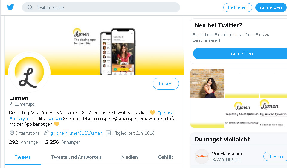 Lumen dating im Test