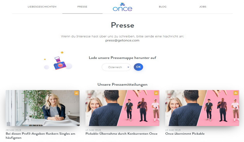 Once Dating-App im Test