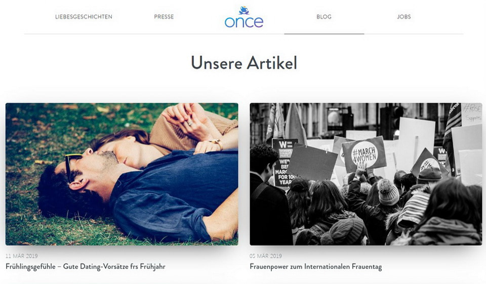 Once Dating-App im Test