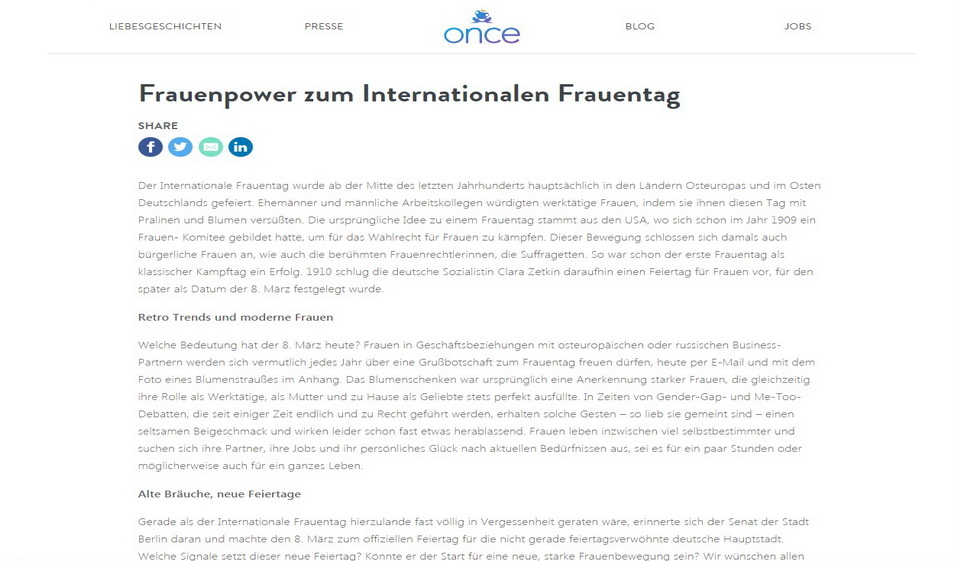 Once Dating-App im Test