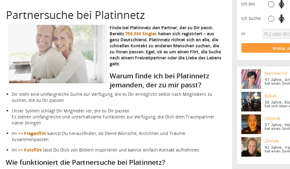 Platinnetz im Test