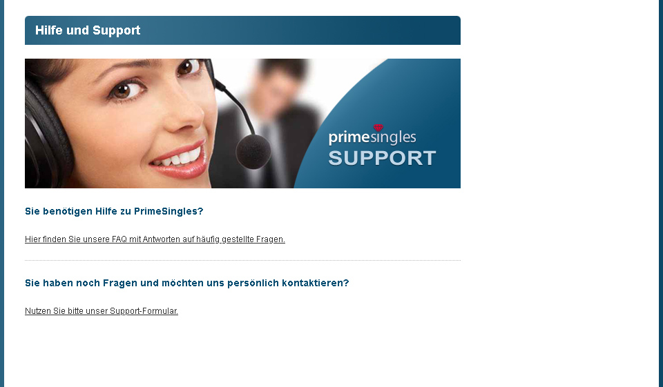 PrimeSingles Support