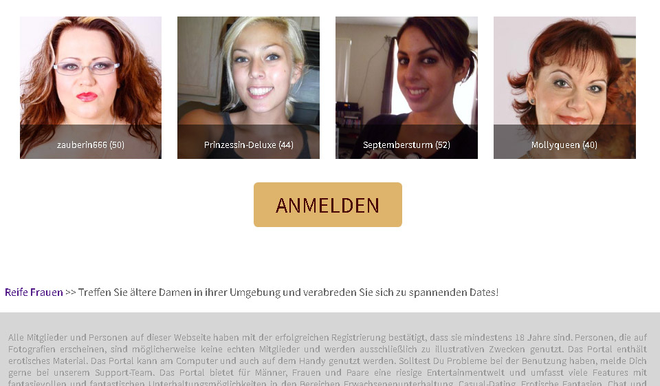 Reife Frauen im Test