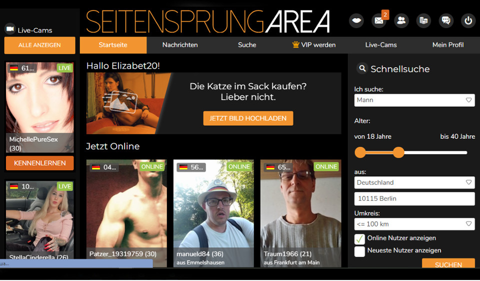 Seitensprungarea im Test
