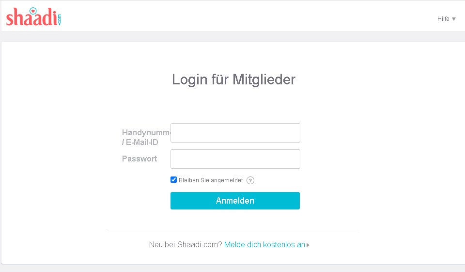 Shaadi Kontaktinformationen