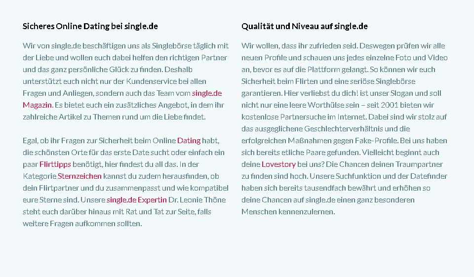 Single.de im Test