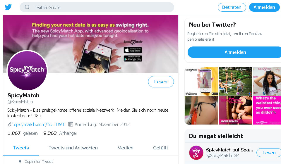 SpicyMatch Benutzeralter