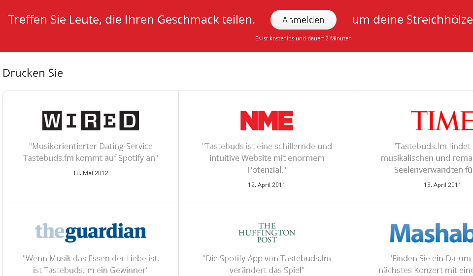 Tastebuds – die Besonderheiten der Dating-Site