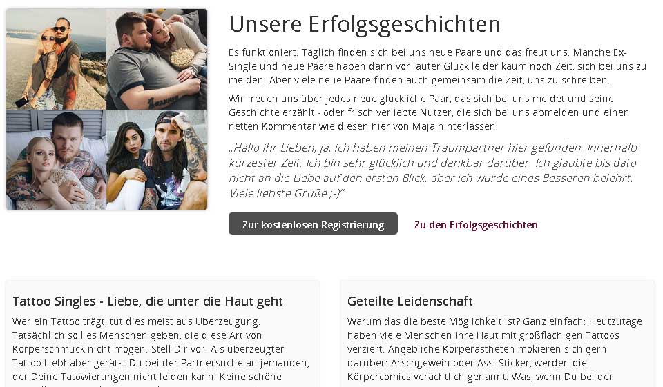 Tattoo Singles im Test