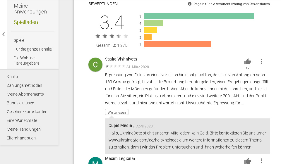UkraineDate Bewertungen