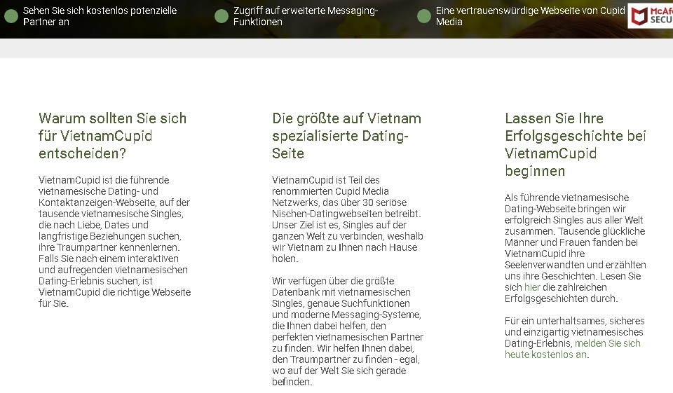 VietnamCupid Wie funktioniert es?